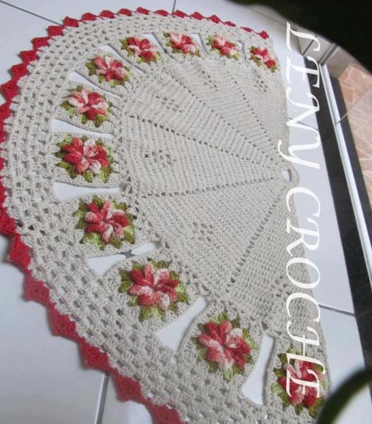 Tapete Leque Floral