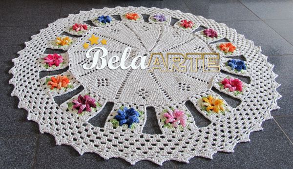 tapete Redondo floral Primavera